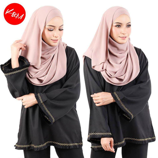 Muslimah Lively Solid Blouse [M15465]